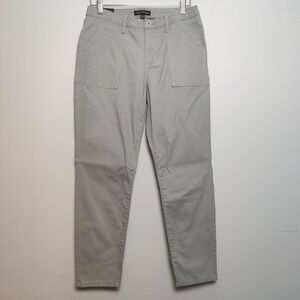 Banana Republic Utility Patch Pocket Straight Leg Pants Gray Size 8 NWT